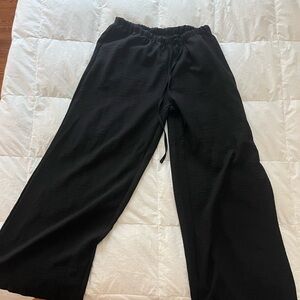 Black Wide-Leg Pants